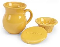 LIVESTRONG by Chantal Tea Mug with Infuser, Glossy Golden Yellow