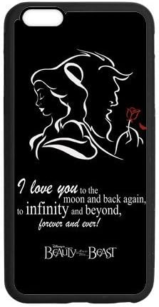 LeonardCustom- Beauty and The Beast Princess Belle Protective Hard Rubber Coated Cover Case for iPhone 6 Plus 5.5" -LCI6PU433