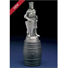 King Arthur English Pewter Bottle Stopper