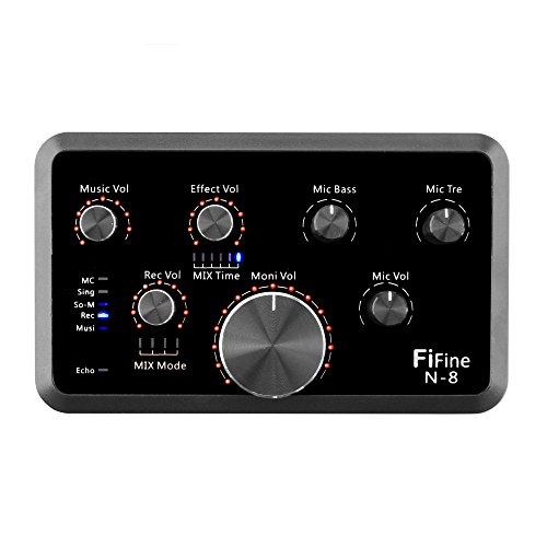 External sound card fifine audio recording interface us…