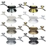Unity Candle Holder with Double Dome Design - Pewter Grey