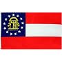 Large New 3x5 Georgia State Flag US USA American Flags