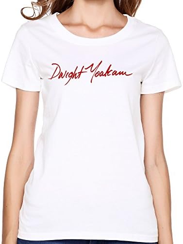 Women's Dwight David Yoakam Short Sleeves T-Shirts White
