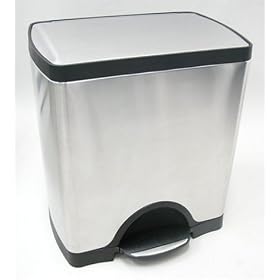 <b>simplehuman CW1517 25 Liter Rectangular Step Can, Brushed</b>