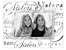 Clear Expressions SISTERS glass keepsake - 4x6