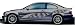 #254 PAIR OF SILVER CHECKERED FLAGS VINYL BODY GRAPHICS BY STREET KING DECALS. Univer...