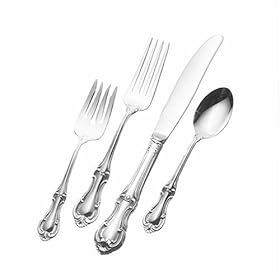 joan of arc 4-piece sterling silver flatware