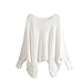 JiTM Women's Loose Fit Bat Sleeve Cover-Ups Sweaters