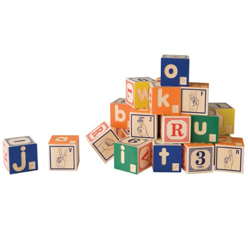 Uncle Goose Braille Alphabet Blocks
