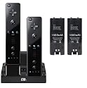 Wii USB and AC Adapter Double Charge Station with 2 Rechargeable Batteries