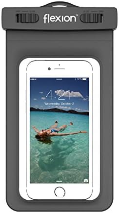 Flexion Kinetic Series Waterproof Case for Apple iPhone 6, 5S, 5C, 5, Samsung Galaxy S6 And S6 Edge S5, S4 - Black