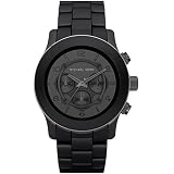 Michael Kors Men039s MK8156 Black Rubber Quartz Watch with Black Dial on sale