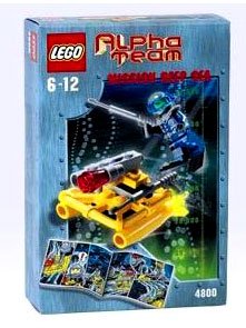 LEGO Alpha Team Set #4800 Mission Deep Sea AT Jet Sub