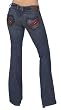 FRANKIE B. Jeans Fidelity Heart Premium Denim Jeans 8 Ultra Lowrise Cat Womens