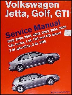 1999-2005 VW Jetta, Golf, GTI Bentley Repair Shop Manual