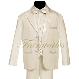 Gino Giovanni Usher Tuxedo Boy Ivory From Baby to Teen