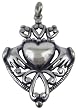 Sterling Silver Claddagh Pendant Irish Celtic