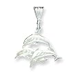 Sterling Silver Trio of Dolphins Pendant with 20 inch Sterling Silver Chain