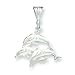 Sterling Silver Trio of Dolphins Pendant with 20 inch Sterling Silver Chain