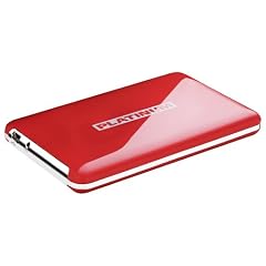 Platinum MyDrive 250 GB Externe Festplatte (6,4 cm (2,5 Zoll), USB 2.0) rot