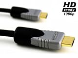Premium Plus 7m / 7 mètres de câble hdmi OR PRO NOIR (1,3 Version, 10.2Gbps) Câble HDMI vers HDMI compatibles avec 1.3,1.3 b, 1.3c, 1080P, BOX, FULL HD LCD, plasma et LED TV et soutient également des téléviseurs haute définition