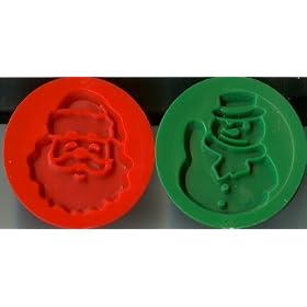 Buy Wilton Christmas Holiday Santa & Snowman Cookie Stamps ~ Set of 2