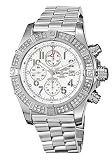 Breitling A1337053-A660-135A Aeromarine White Dial Stainless Steel Men's Automatic Chronograph, Chronometer Watch