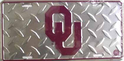 LP - 834 Oklahoma University Sooners College License Plate - 2631