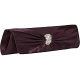 J. Furmani Satin Flap Clutch