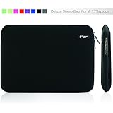 iBenzer - Deluxe Laptop Sleeve Bag Cover Case For all 15-inch laptop computers - Macbook Pro 15'' / Macbook Pro retina display 15'' (Black BH-MP15BK)