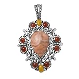 Carolyn Pollack Sterling Silver Orange Gemstone Haute Color Enhancer