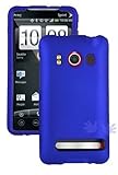 iGg HTC Evo 4G Rubberized Shield Hard Case Blue