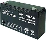 Produkt-Bild: Bleiakku McPower 6V/10Ah LxBxH 151x50x94mm, 1,6kg