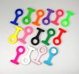 Silicone Nurses Fob Watch Fobs. NINE Infection Control Silicone Holders with One FREE Watch