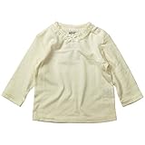 《H28年秋冬物》(日本製) Pample Mousse(パンプルムース) 定番天竺長袖ブラウス 80cm/IV NO.DP-63203