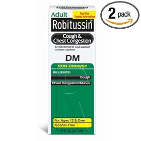 Robitussin Cough & Chest Congestion Dm, 8-Ounce Boxes (Pack Of 2)