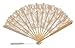 The 1 For U Women's Cotton Lace Fan Black Ecru