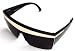 QLook 80s Lady Gaga Style Just Dance Shades Sunglasses - (Different Colors) (Black)