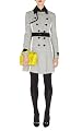 Colorblock Texture Mix Coat