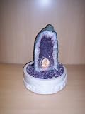 Aqua Amethyst Geode With Light.