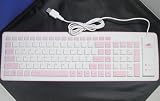 Foldable/flexible Silicon Full Pink Keyboard Spill Resistant Great Key Response