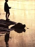 Silhouette of Man Fishing from the Edge of the River, Colorado
Artists Photographic Poster Print by Kate Thompson, 24x32