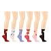 Ladies Cotton 6 Pairs Argyle Plaid Army Crew Ladies Mid Calf Socks Cotton Set