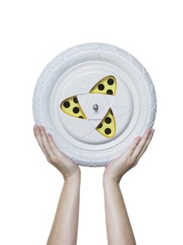 Gyrowheel Yellow and White 12 Wheel by Gyrobike