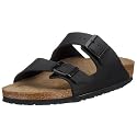 Birkenstock ARIZONA BF 551253, Unisex - Erwachsene Clogs & Pantoletten, schwarz, (SCHWARZ WEICHBETTUNG), schmales Fussbett