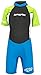 Hyperflex Access Unisex Child's 2mm Back Zip Shorty Wetsuit - Warm, Kid's Springsuit - 4-Way Stretch Neoprene - Adjustable Collar and Flat Lock Construction - 50+ UV Shield. Ages 2 Thru 16