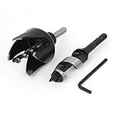 uxcell ドアロックインストールキット ホールソー 54mm径切削 22mmオージェビット ハンドツール