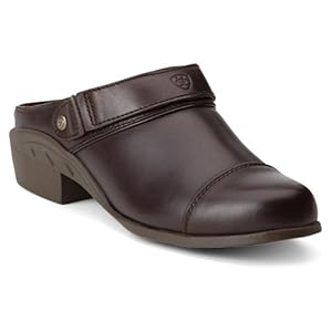 Ariat Women's Sport Mule Chocolate Cap Toe 8 B US