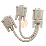 For VGA Gold 1 Male to 2 Female Video Splitter Cable