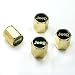 Jeep Gold Logo on Gold Color Tire Stem Valve Caps